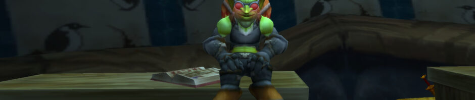 WoW Goblin and Book