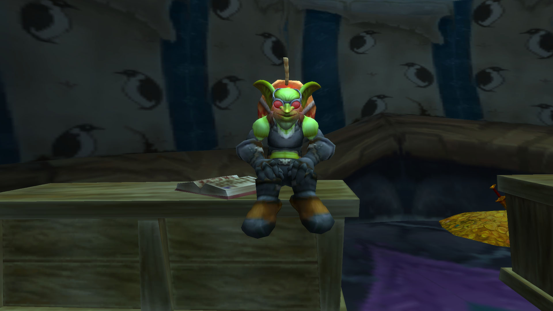 WoW Goblin and Book