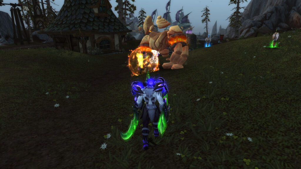 WoW Fight With Golem Battleground